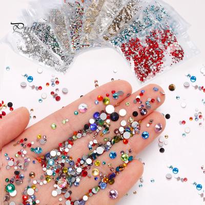 Fingernail Decoration 1440Pcs/Bag Nail Exquisite DIY Lightweight Flat Women's Fashion Bottom Rhinestones Ornaments for Women Accessories