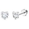 Drperfect 1Pair Flat Back Earrings for Women Surgical Steel Earrings for Sensitive Ears Hoop Stud Cartilage Tragus Piercings