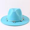 Popular European and American classic simple flat-brimmed top hat men's and women's fashionable and elegant versatile jazz hat top hat