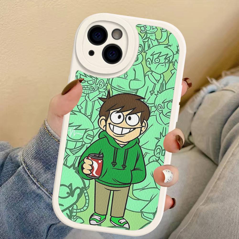 Cartoon Cute E-Eddsworlds Phone Case For IPhone 16 15 14 11 12 13 Pro Max Plus Back Leather Shell