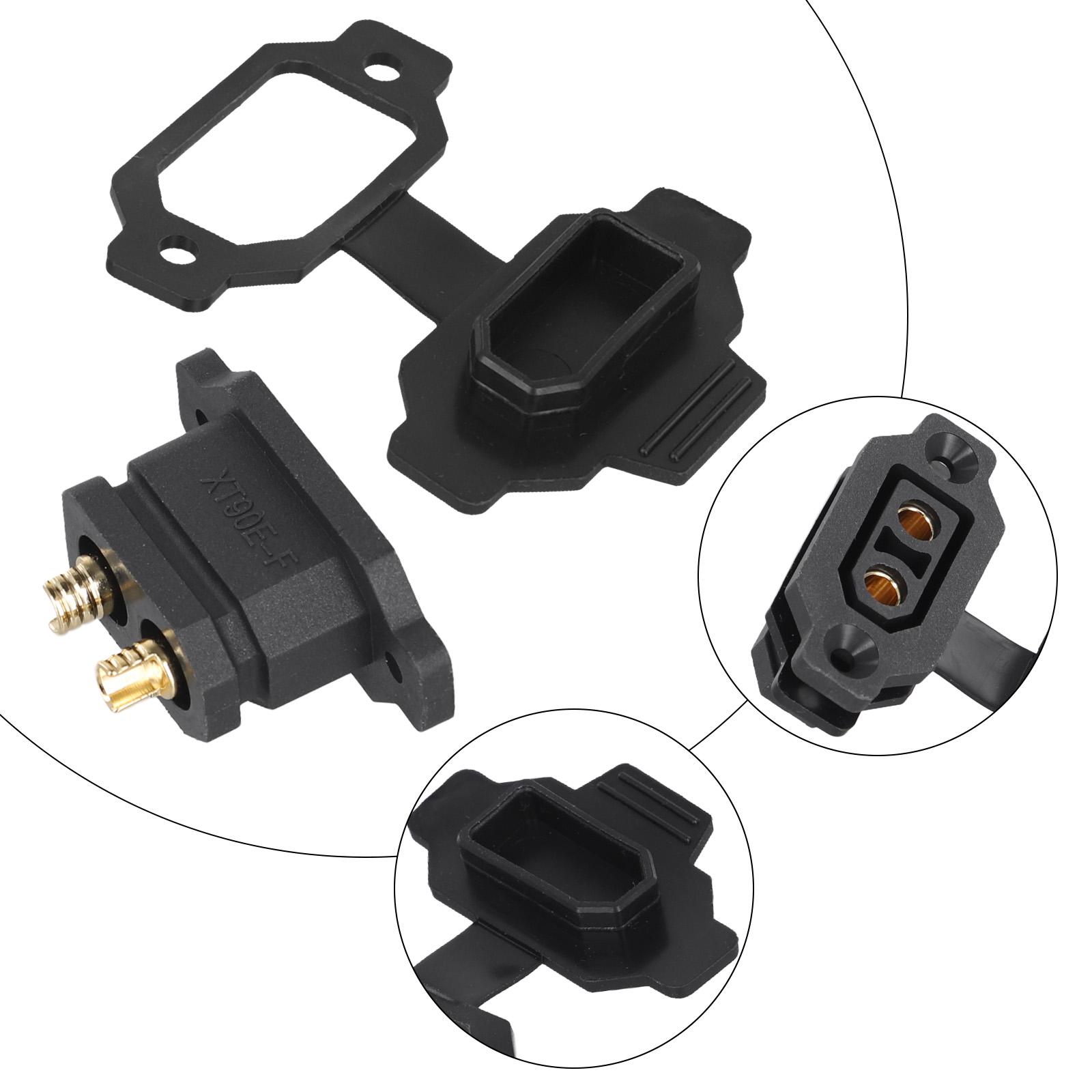 

Electric Vehicle Connector XT90E Lithium Battery Charging Port with Oxidation Resistance for Enhanced Durability single cap