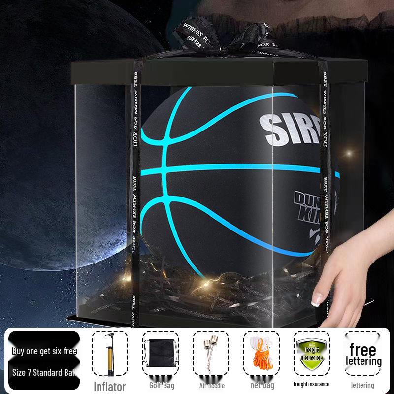 Sada Suede No. 7 Youth/Adult Indoor & Outdoor Basketball with Accessories
