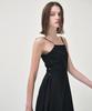 Etmont Slip Line Button Detail Dress, Black