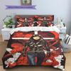 Cartoon Pattern Bedding Quilt Set Quilt Cover Pillowcase Home Decoration Birthday Gift (1 * Duvet Cover + 2 * Pillowcase, Without Core)