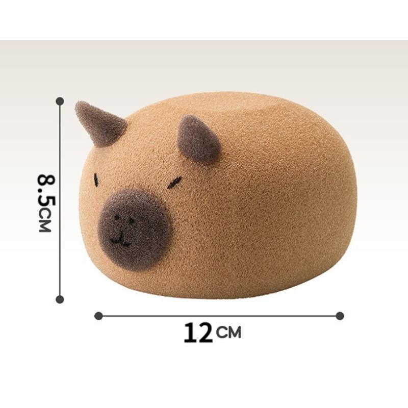 Bathroom Bath Balls Kapibala Face Wash Rubbing Sponge Cute Soft Wiping Accessories коричневый