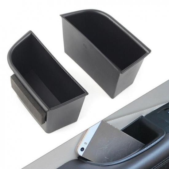 2x Car Front Door Handle Armrest Storage Box Tray Bin For MKZ 2017-2018