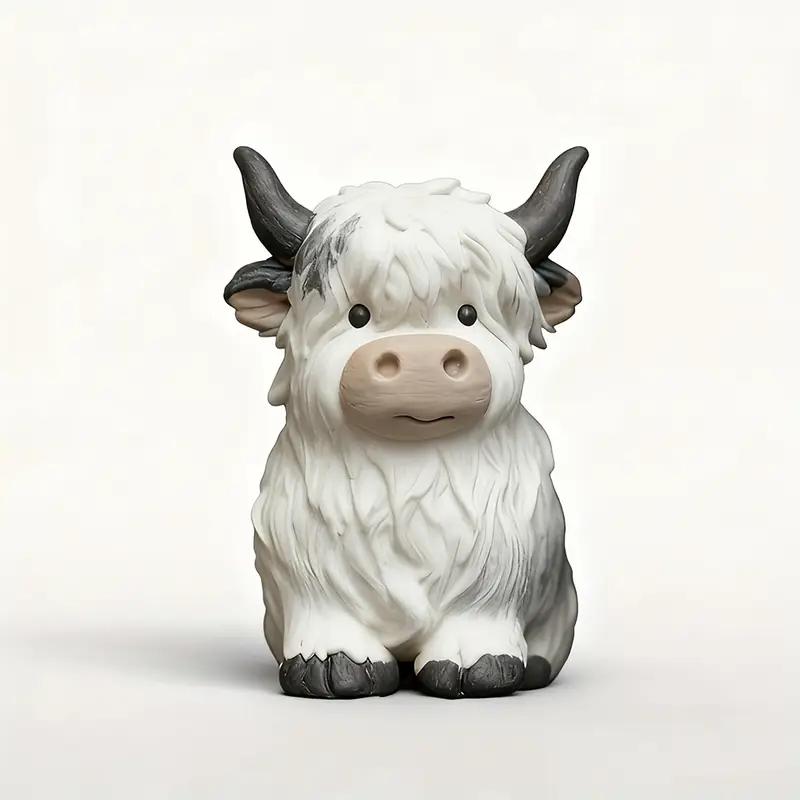 Harz Silikonform Highland Yak Silikonform - Schottisches Hochland Yak Tier Wachs- & Gipsstatue Ornament Langlebig Wiederverwendbar