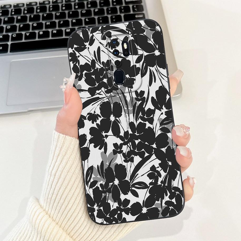 Case For OPPO A9 2020 Cover A5 2020 Coque CPH1937 CPH1959 Capa Fashion Flower Painted Shockproof Bumper For OPPO A11 A11X Fundas