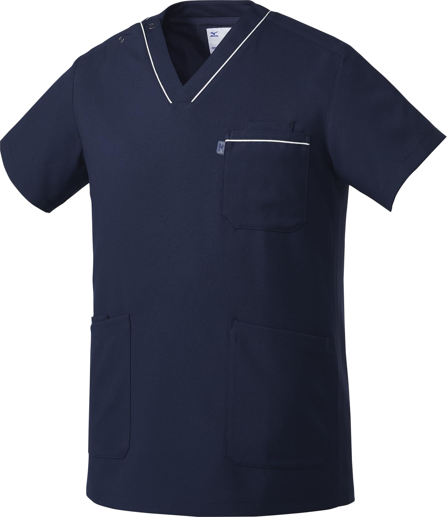 Mizuno Medical Plenty of Cool 6 4 Ideal for and Nurse MZ0215 L Scrubs, Dual-Purpose Mesh, Pockets, Sweat-Wicking, Quick-Drying, Vent, Sizes, Colors,