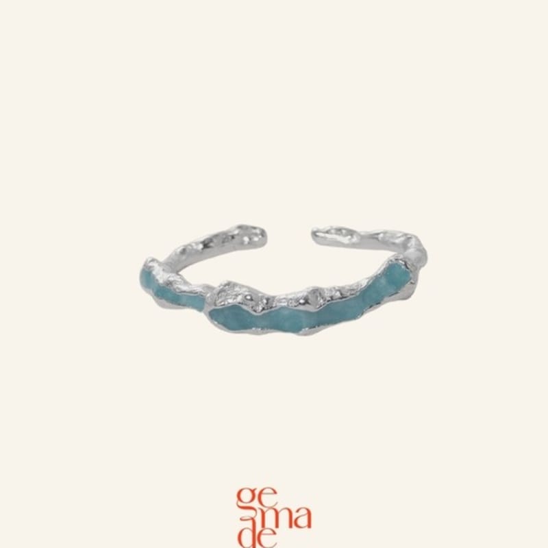 gemade Blue wave ring #R010