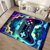 Gaming Controller Pattern Carpet with Neon Style and Vibrant Colors Suitable for use as an anti-slip for living room bedroom sofas