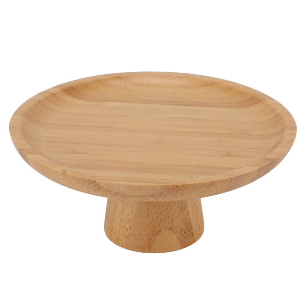 Einfache Hohe Obstplatte Haushalt   Holz Rund Hoch Obstkuchen Tablett Hohe Obstschale