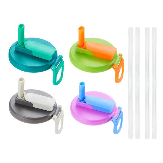 Soda Can Silicone Lids Portable Straws Can Covers BPA-Free Reusable Soda Can Marker