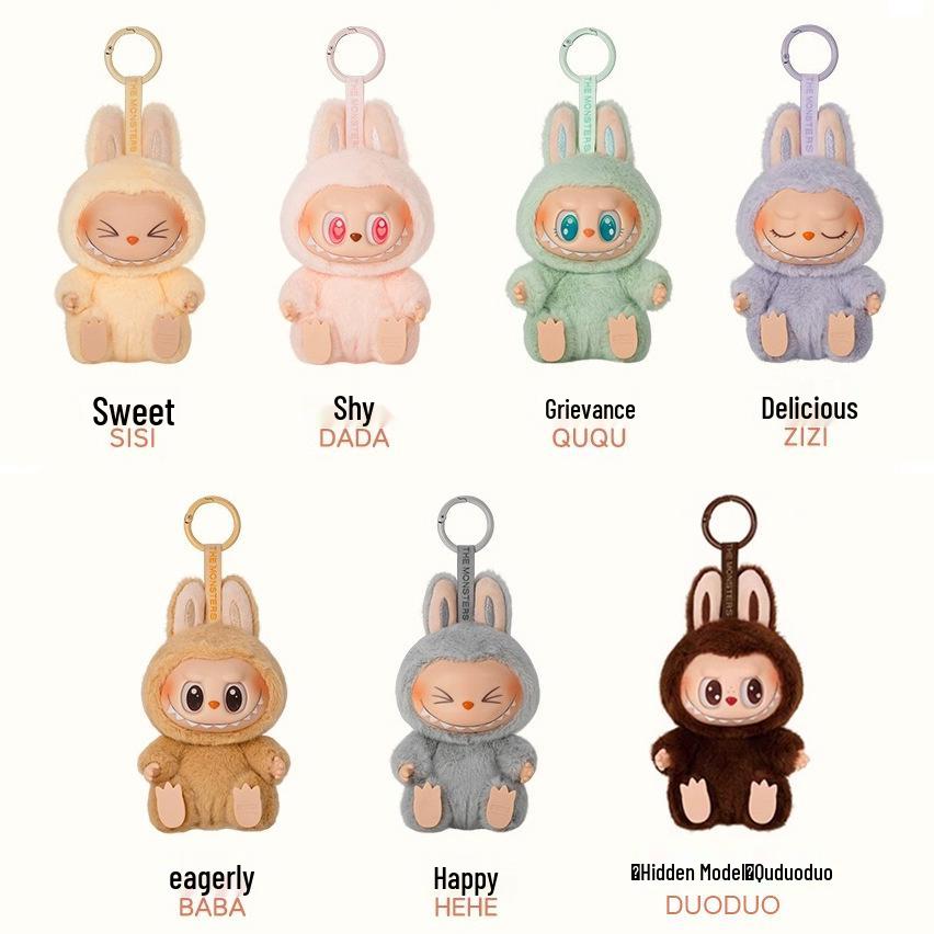 

Labubu High Energy Vinyl Plush Doll: Second & Third Generation Blind Box Pendant 17cm Premium Version