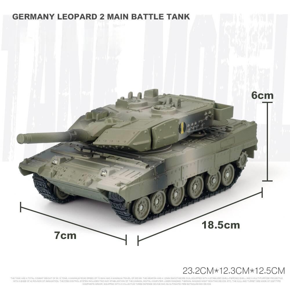 Main Battle Tank Germany Leopard 2 American M1A2 Abrams Chinese Type 99B Diecasts & Toy Vehicles Sounds & Light 1:48 Alloy Military Model