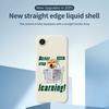 For iPhone 16e Case Learning Dog Pattern Printing Straight Edge TPU Phone Back Cover