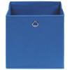 VidaXL Boîtes de rangement 4 pcs Bleu 32x32x32 cm Tissu 288337