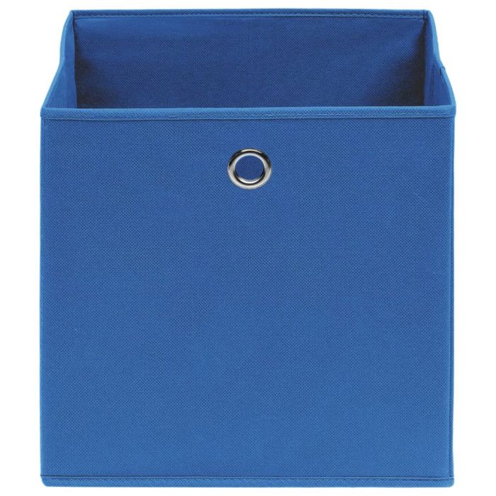 VidaXL Boîtes de rangement 4 pcs Bleu 32x32x32 cm Tissu 288337