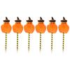 6x/Set Pompoms Ballpoint Pen 0.7mm Signature Pen Halloween Pen Smooth Writing Pen Stationery Supplies for Student