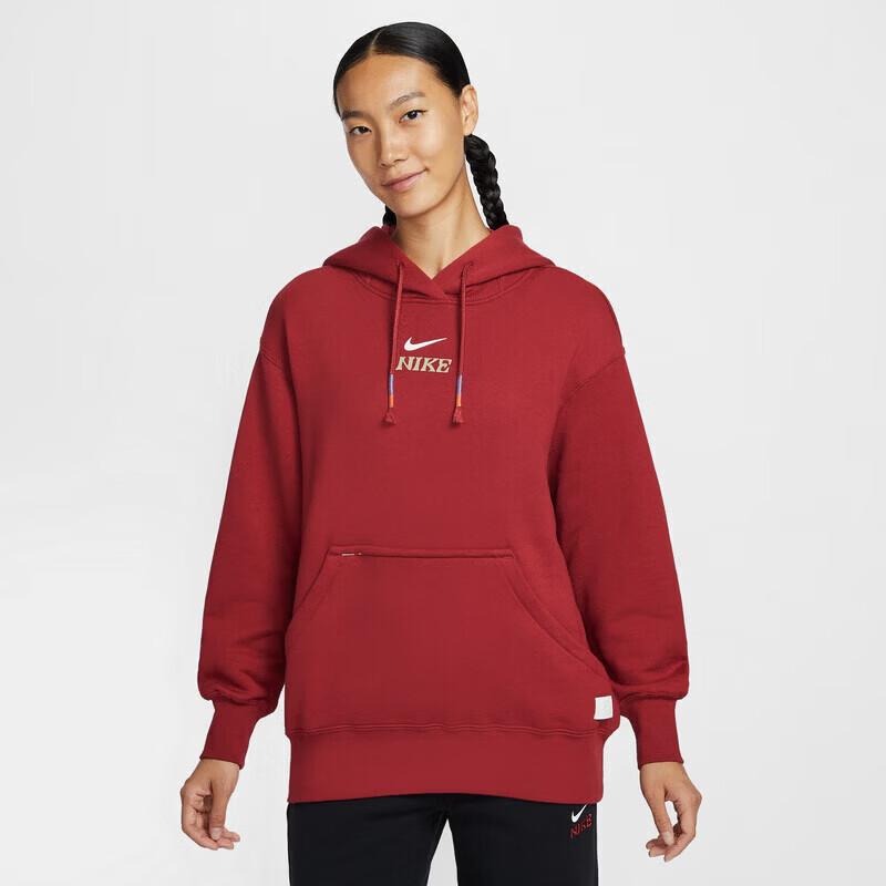 NIKE Women's IQ3826 Fashion Print Pullover Hoodie