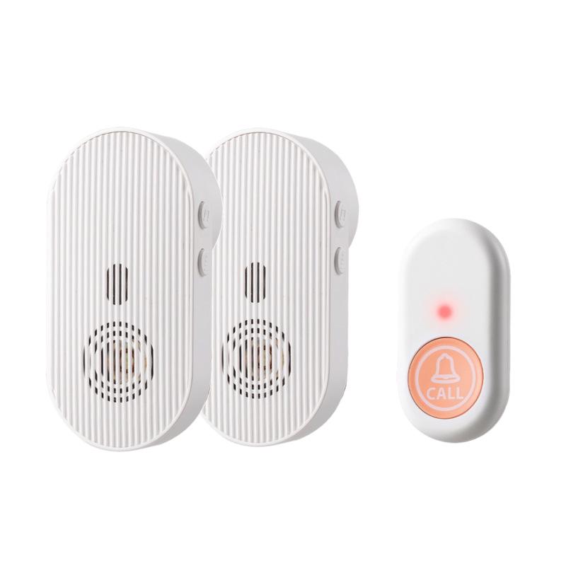 Wireless 433MHz Waterproof Doorbell: Easy One-Button Call, Bedside Bell, Long-Range, Ideal for Home and Elderly Use.