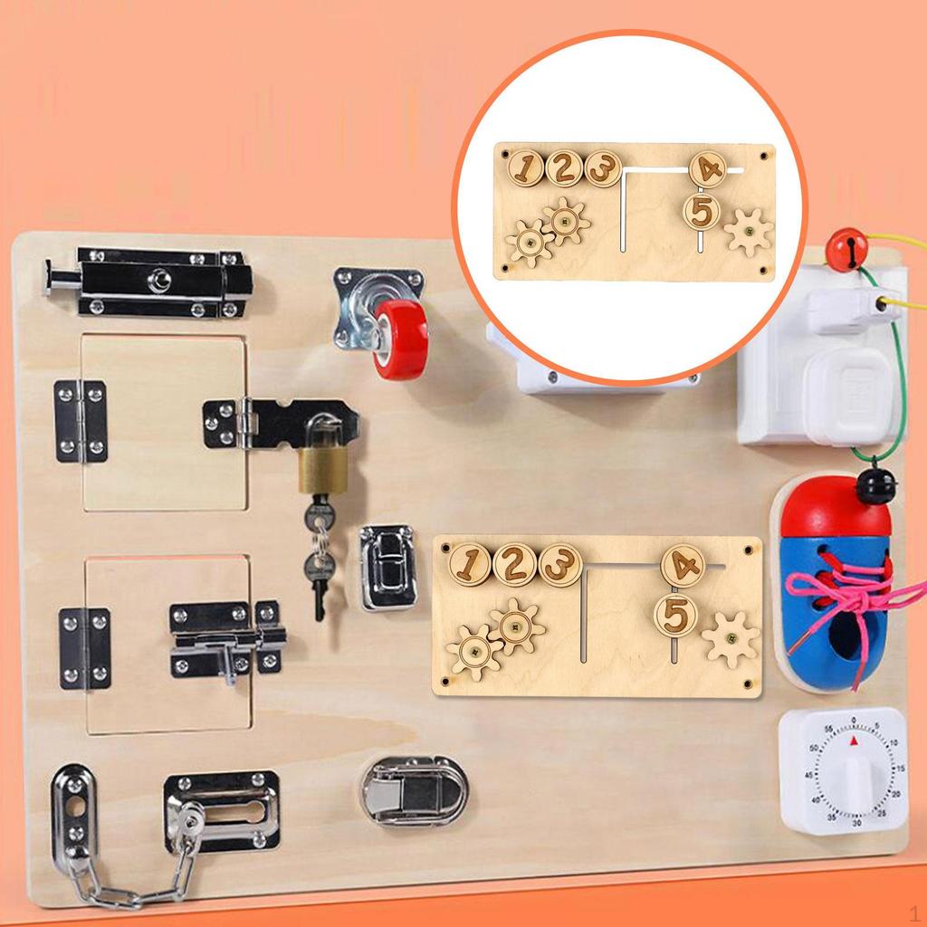 Busy Board Accessories Wooden Sensory Toys Teaching Aids Basic Skill Early Education