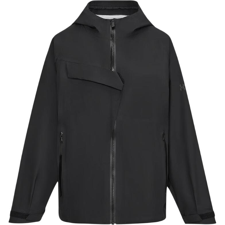 Under Armour Hooded Zip Woven Long Sleeve Jacket Women jackets 6014267-001 S