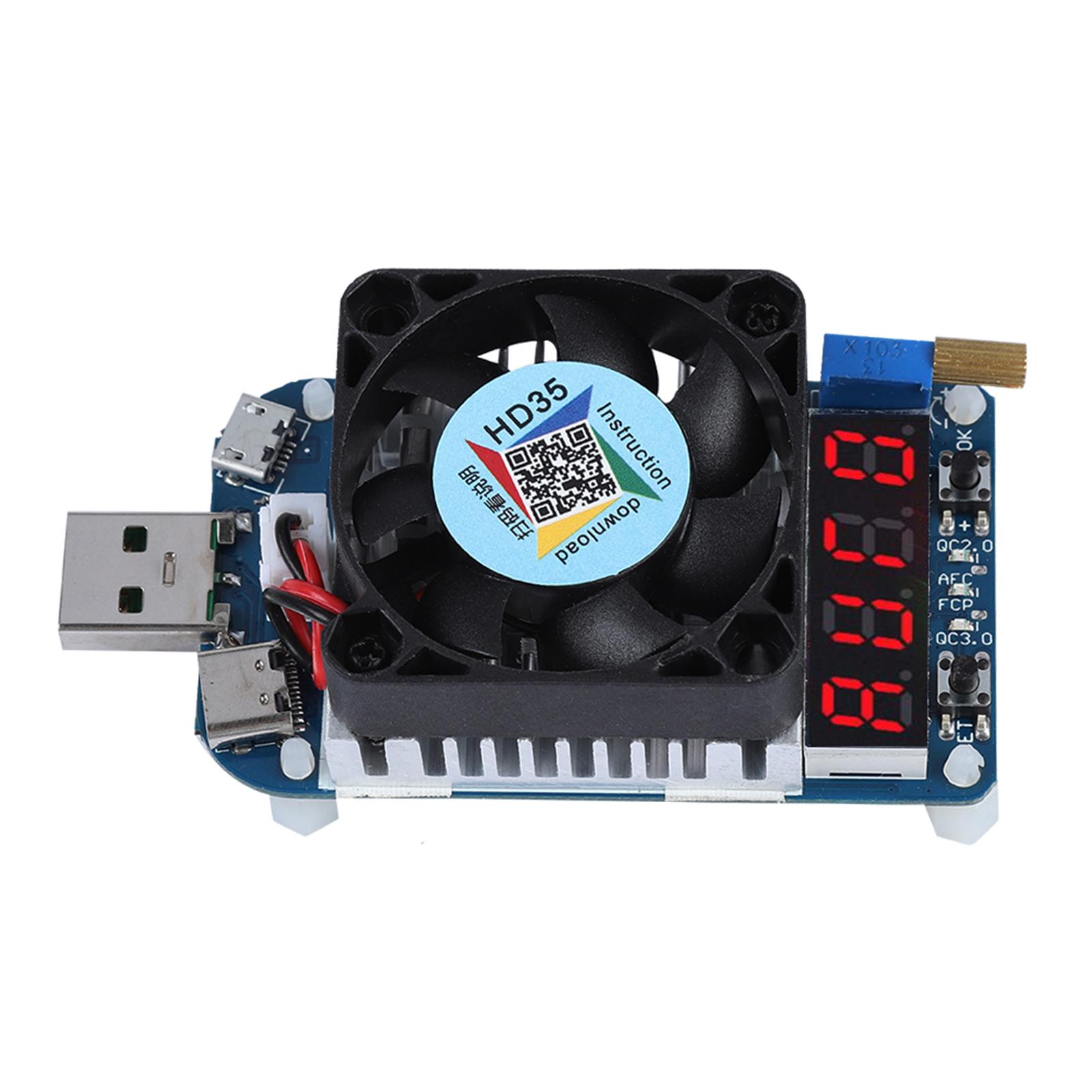 

USB Electronic Load Resistor Voltage Flow Meter Discharge Battery Tester HD35 (5A 35W)