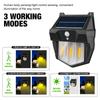 Solar Tungsten Night Lamp Intelligent Motion Sensor Wall Lamp 3 Lighting Modes Waterproof Courtyard Garden Decoration Lantern