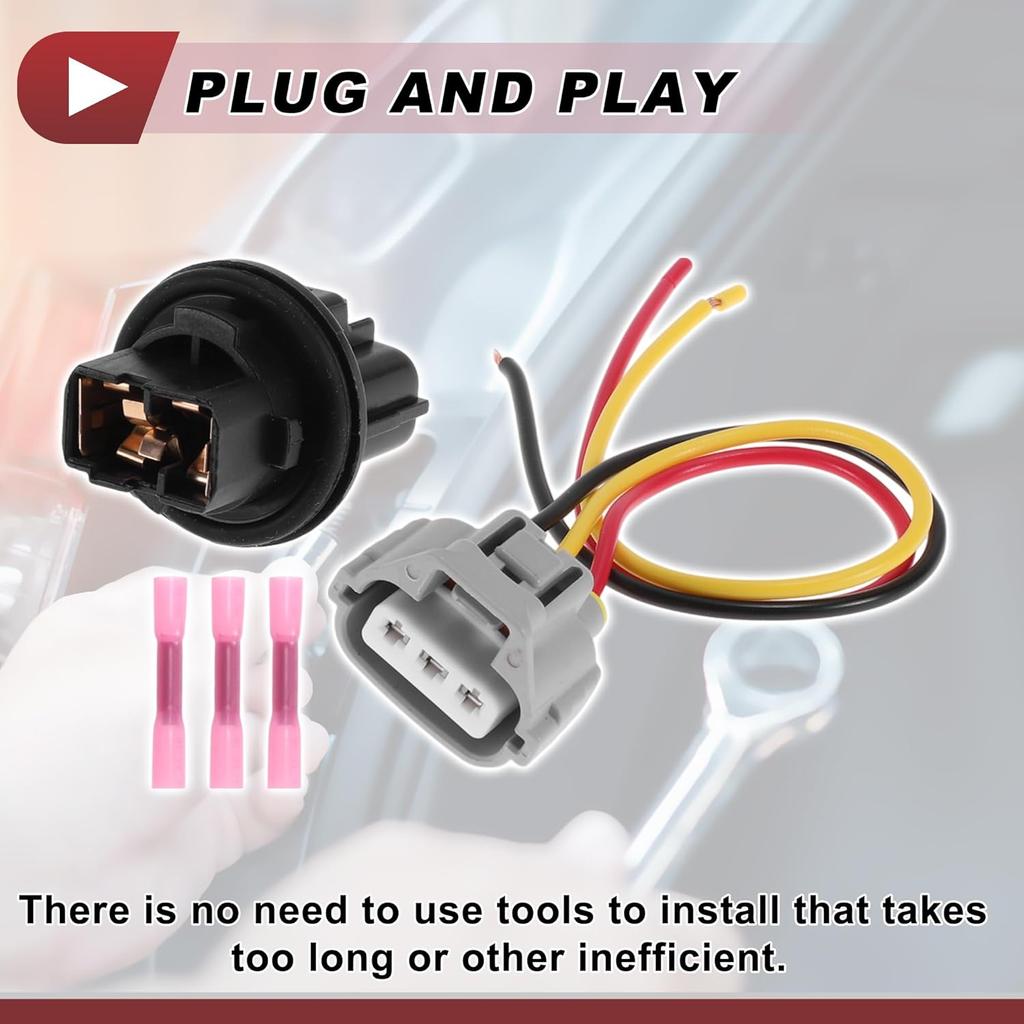 1 Set Turn Signal Light Socket Wiring for Toyota Avalon 2013-2017 No.8112806470/81128-06470 Lamp Bulb Pigtail Connector Harness