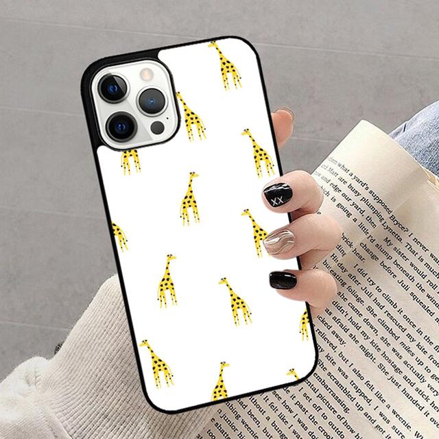 

Cute Cartoon Giraffe Phone Case For iPhone 17 Air 14 13 12 16Pro Max 15 Plus Max Cover Shell iPhone 16e