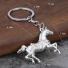 Llavero de Metal Tridimensional 3D Caballo de Guerra Colgante para Mochila Llavero Anillo Llavero Regalo