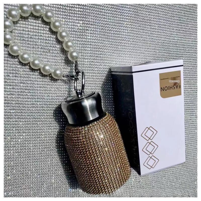 Shang Qi Diamond-Studded Insulated Thermos Mug