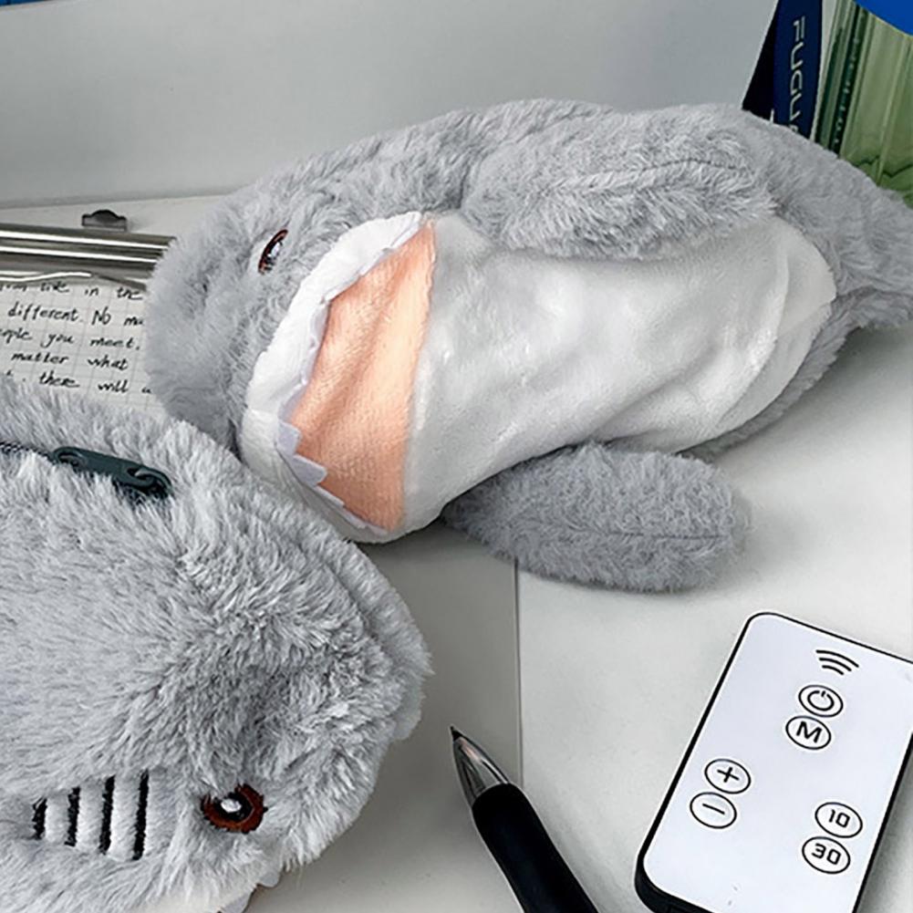 Hai-Federmäppchen, Plüsch-Cartoon-Tier-Federmäppchen, große Kapazität, Reißverschluss, Make-up-Tasche, Student, Künstler, Münzbörse