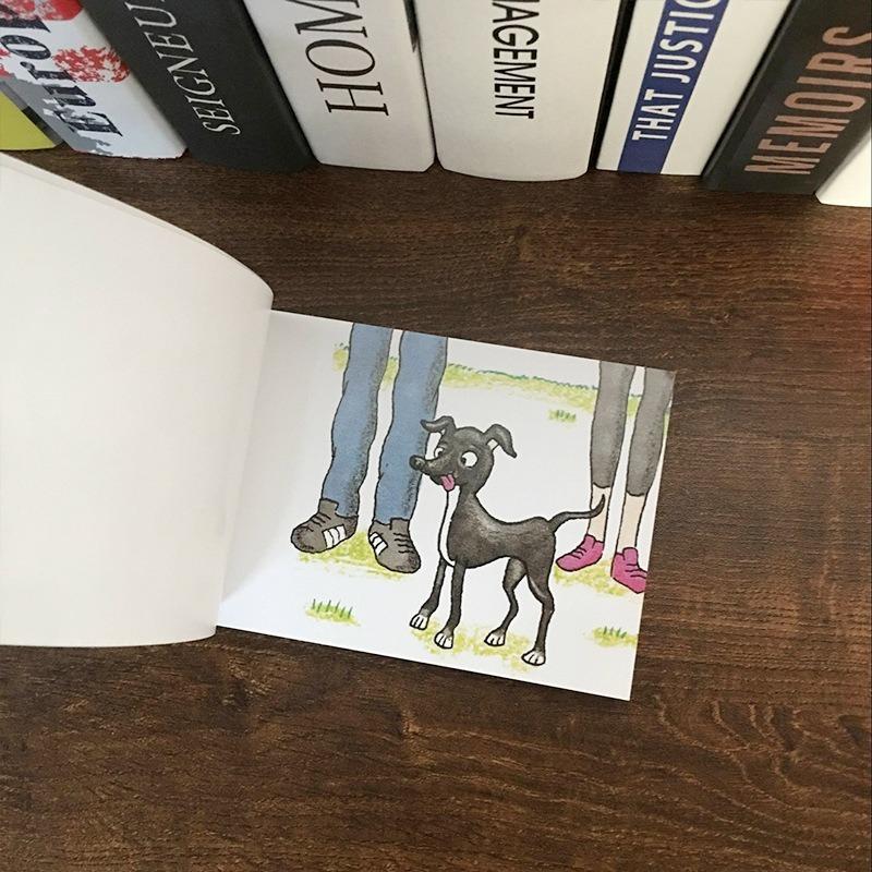 Hand-turning Book with Ring Necklace Gift Creative Puppy Animation Proposal Confession Artifact Chinese Valentine's Day Gift