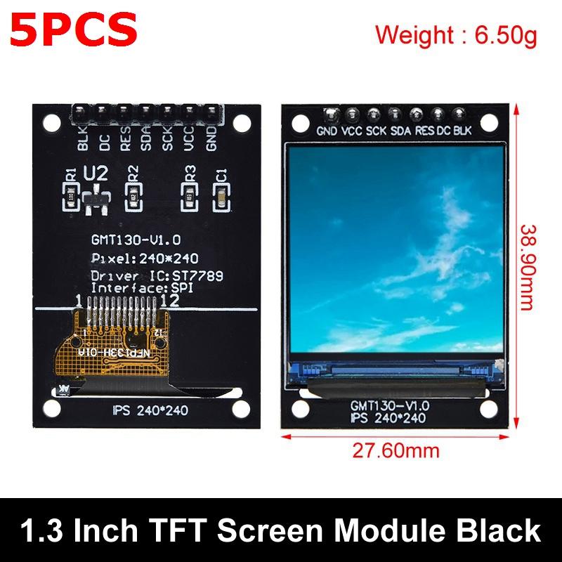 TZT TFT Display 0,96 / 1,3 Zoll IPS 8P/7P SPI HD 65K Vollfarb-LCD-Modul ST7735 Treiber-IC 80*160 (Nicht OLED) Für Arduino