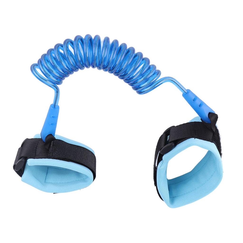Kids Anti Lost Rope Elastic Adult Children Wristband Link Assurance(Blue)