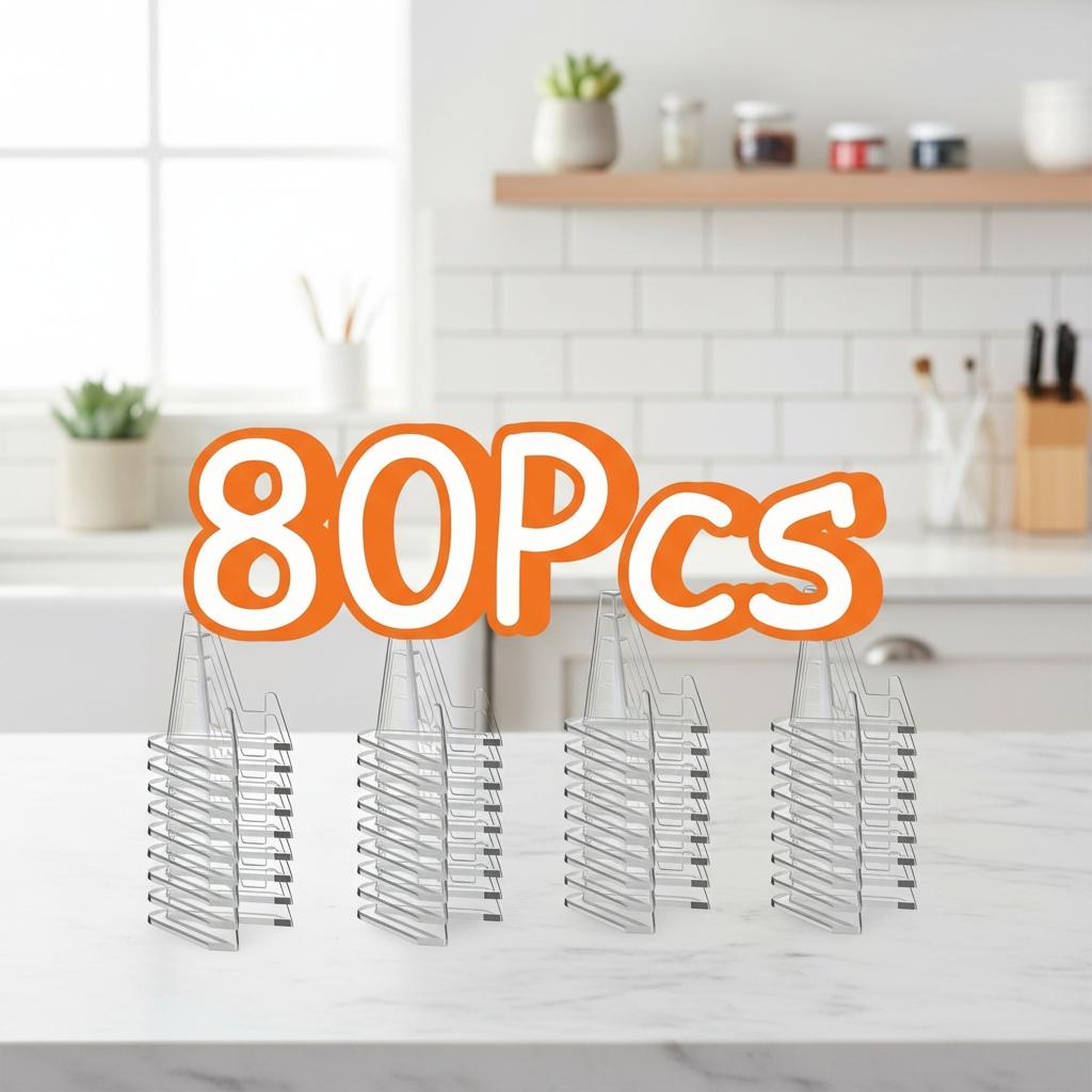 

80pcs Acrylic Display Racks, Traditional Style Clear Holders, for Coins, Collectibles, And Memorabilia