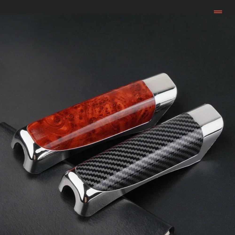 1PC Car Hand Brake Cover Handbrake Grips Protection Cover Carbon Fiber Parking Brake Decoration Shell Interior Accessories