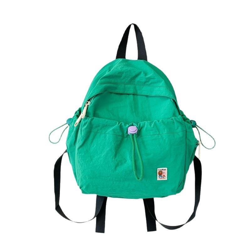 Schoolbag summer new sweet wind small backpack 1011 new solid color cool light versatile leisure travel small backpack