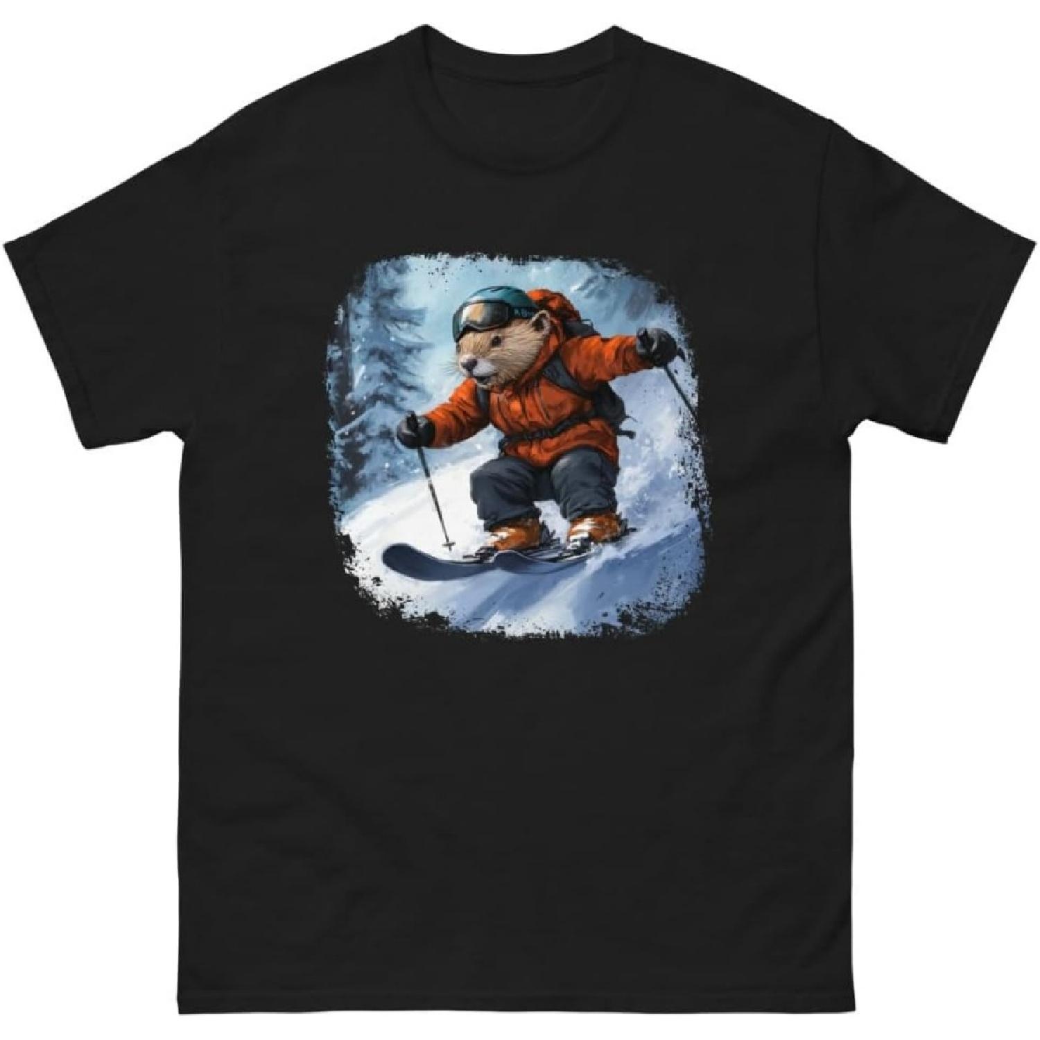 Beaver ski Unisex T-Shirt S