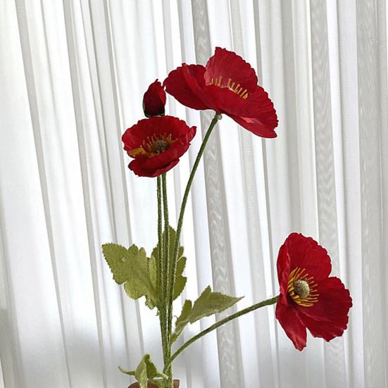 Realistic Handmade Artificial Flower Faux Silk Flower Vivid Fine Texture Simulation Flower for Home
