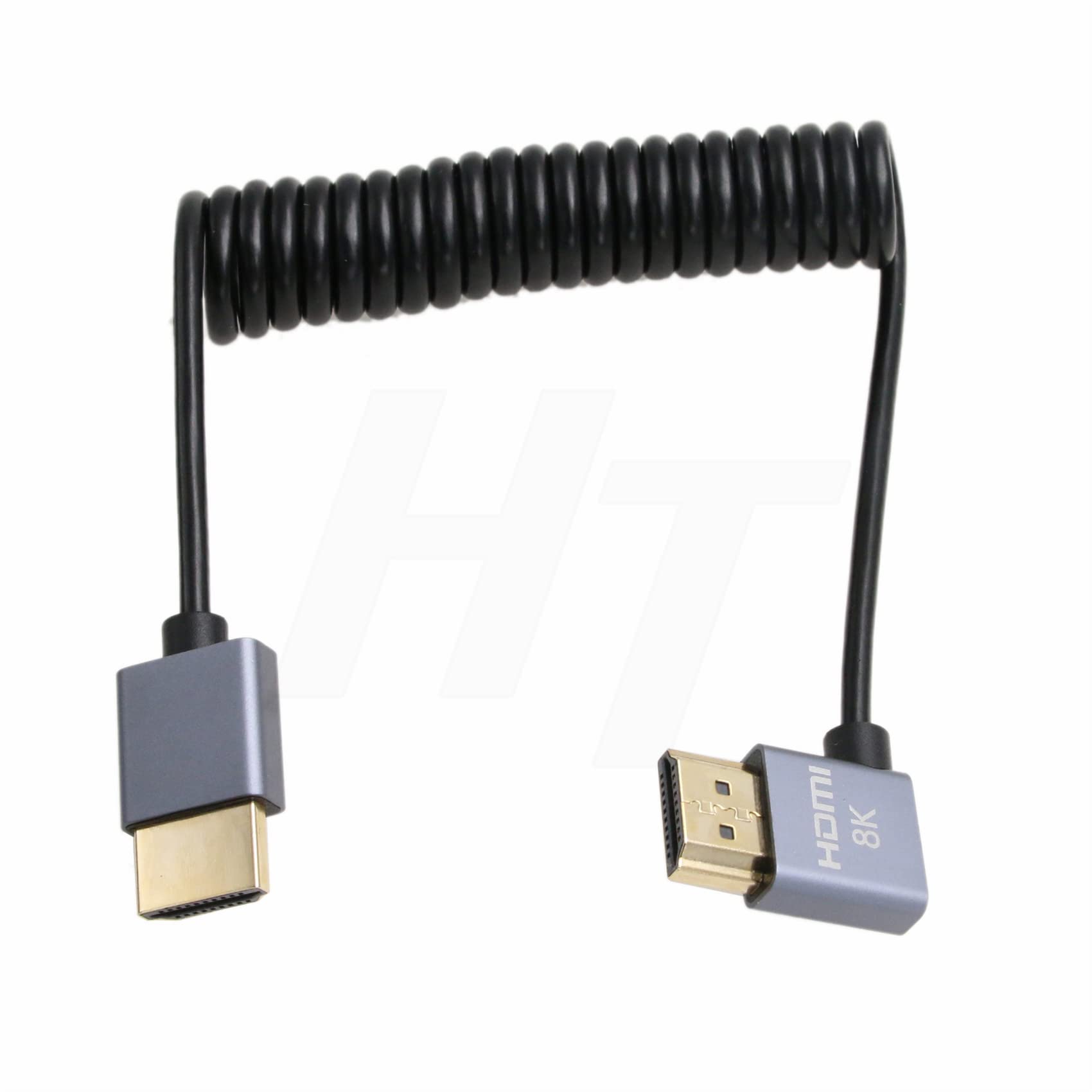 

Кабель HangTon HDMI 8K 4K 60fps Тонкий Спіральний Кутовий для ZCAM Sony A7siii Canon Nikon Камери ATOMOS Shinobi Ninja V Portkeys BM5 FEELWORLD BMPCC 4K M