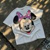 Streetwear Fashion Y2k Disney Minnie Minnie Women T Shirt Short Sleeve Graphic Tee Cotton Casual Top 2026 Summer Cartoon Print