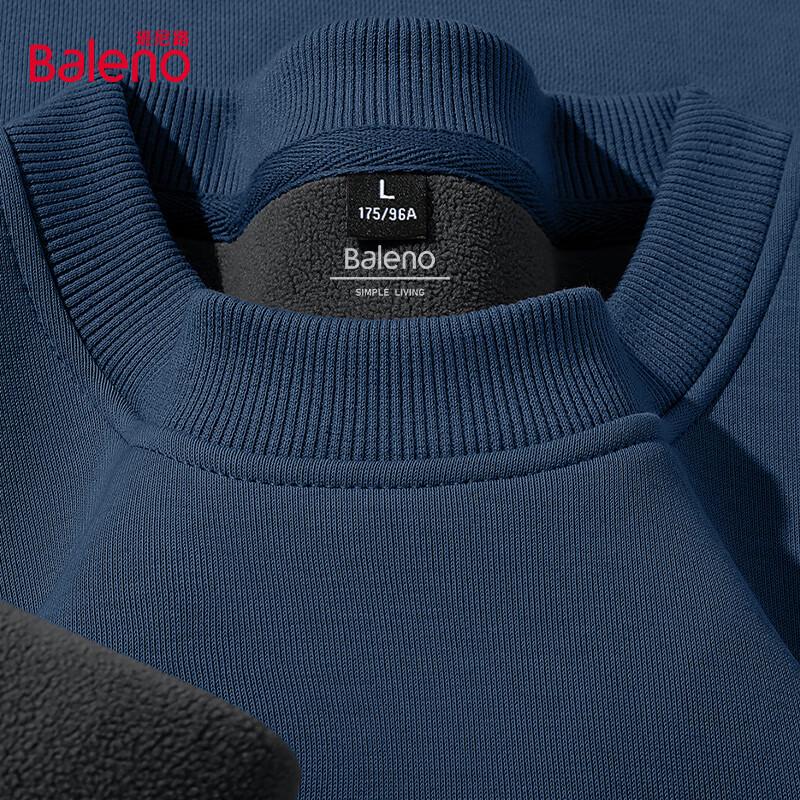 Baleno Men's Retro Crew Neck Fleece Lined Sweatshirt