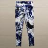 New Abstract Printed Naked Yoga Pants for Women, High Waist, Hip Lifting, Running, Tight, Elastic Sports and Fitness Pants