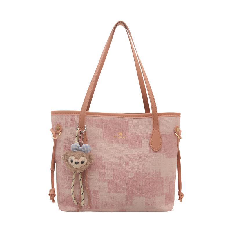 Spring Largecapacity Bag Women's New Fashion Commuter Shoulder Bag Highend Portable Tote Bucket Bag