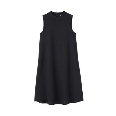 MUJI Brushed Jumper Dark Size BC2O2A5A Women's Skirt, Navy, L,