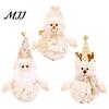 Festive Home Decor Christmas LED Plush Doll Ornaments, Light Up Elk Snowman Santa Claus Room Accent Decoration, Cute Stuffed Toy for Table Holiday