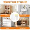 6pcs Adjustable Furniture Anchors Stainless Steel Furniture Wall Anchor  Dorm